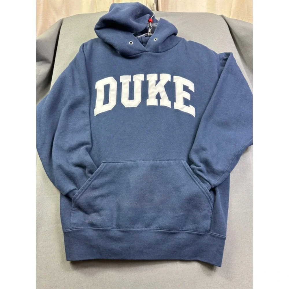 The Cotton Exchange Duke‎ University Hoodie Navy Blue Small USA Made Sweatshirt